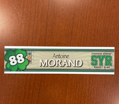 #88 Antoine Morand St. Patrick's Day Nameplate - March 16, 2022