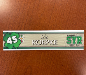 #45 Cole Koepke St. Patrick's Day Nameplate - March 16, 2022