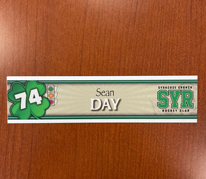 #74 Sean Day St. Patrick's Day Nameplate - March 16, 2022