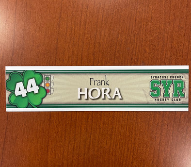 #44 Frank Hora St. Patrick's Day Nameplate - March 16, 2022