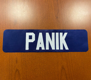 #14 Richard Panik Blue Name Bar