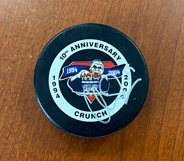 #35 Andrew Penner Autographed 10th Anniversary Game Puck - 2003-04