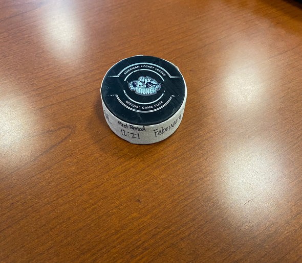 Goal Puck - #5 Philippe Myers - February 3, 2023 vs. Charlotte Checkers
