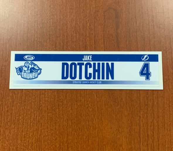 #4 Jake Dotchin Home Nameplate - 2014-17