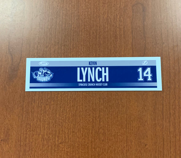 #14 Kevin Lynch Road Nameplate - 2017-19