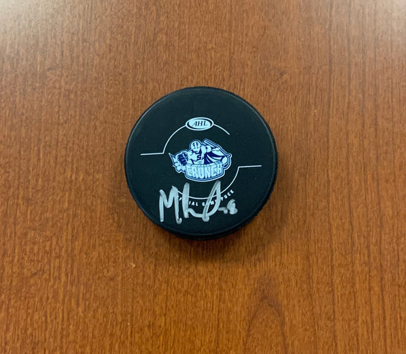 #78 Michael Bournival Signed Game Puck