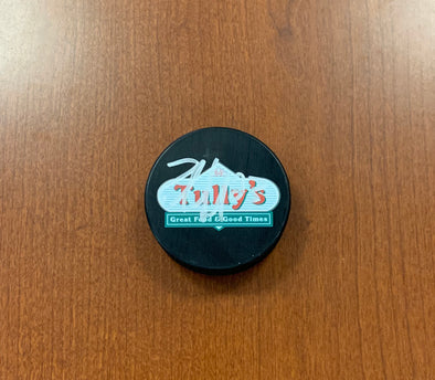#23 Patrick Sieloff AUTOGRAPHED Tully's Puck - 2019-20