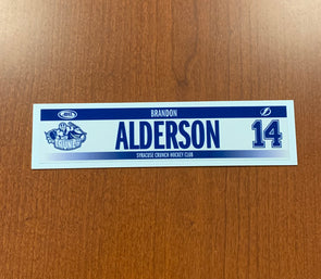#14 Brandon Alderson Home Nameplate - 2016-17