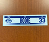 #33 Mat Bodie Home Nameplate - 2017-18