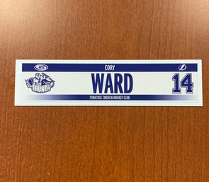#14 Cory Ward Home Nameplate - 2016-17