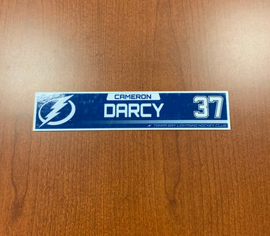#37 Cameron Darcy Tampa Bay Lightning Nameplate