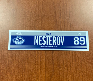 #89 Nikita Nesterov Road Nameplate - 2013-16