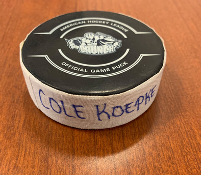 Goal Puck - #45 Cole Koepke - February 18, 2022 vs. Laval