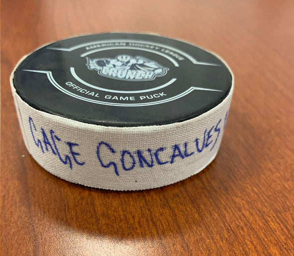 Goal Puck - #39 Gage Goncalves - February 19, 2022 vs. Rochester
