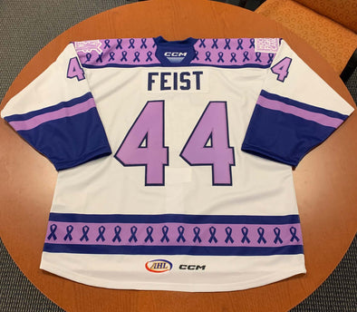 NHL Buffalo Sabres Custom Name Number Lavender Hockey Fight Cancer