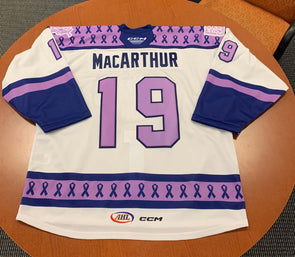 #19 Bennett MacArthur Hockey Fights Cancer Jersey