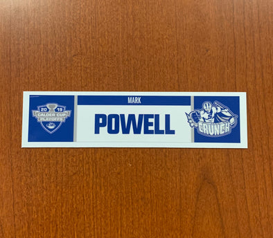 Strength & Conditioning Coach Mark Powell Nameplate - 2019 Calder Cup Playoffs