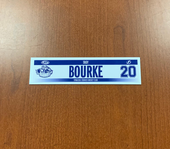 #20 Troy Bourke Home Nameplate - 2017-19