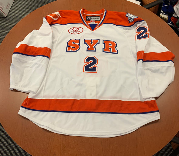#2 Andrej Sustr White SYR Jersey - 2013-14