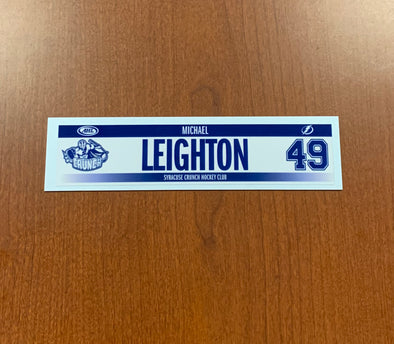 #49 Michael Leighton Home Nameplate - 2017-18