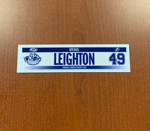 #49 Michael Leighton Home Nameplate - 2017-18