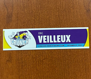 Assistant Coach Eric Veilleux Opening Night Nameplate - October 23, 2021