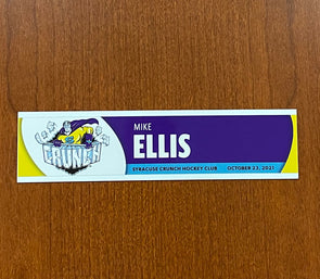 Director of Skill Development Mike Ellis Opening Night Nameplate - October 23, 2021