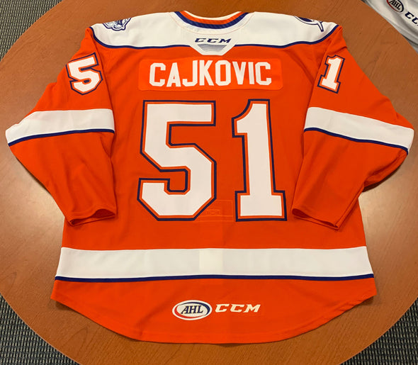 #51 Maxim Cajkovic Orange Jersey - 2021-22