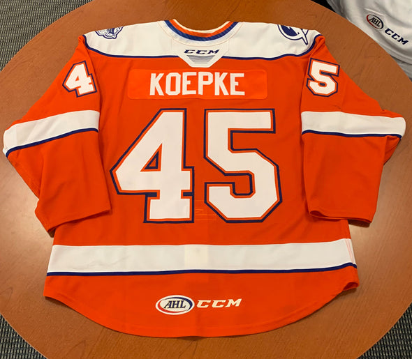 #45 Cole Koepke Orange Jersey - 2021-22