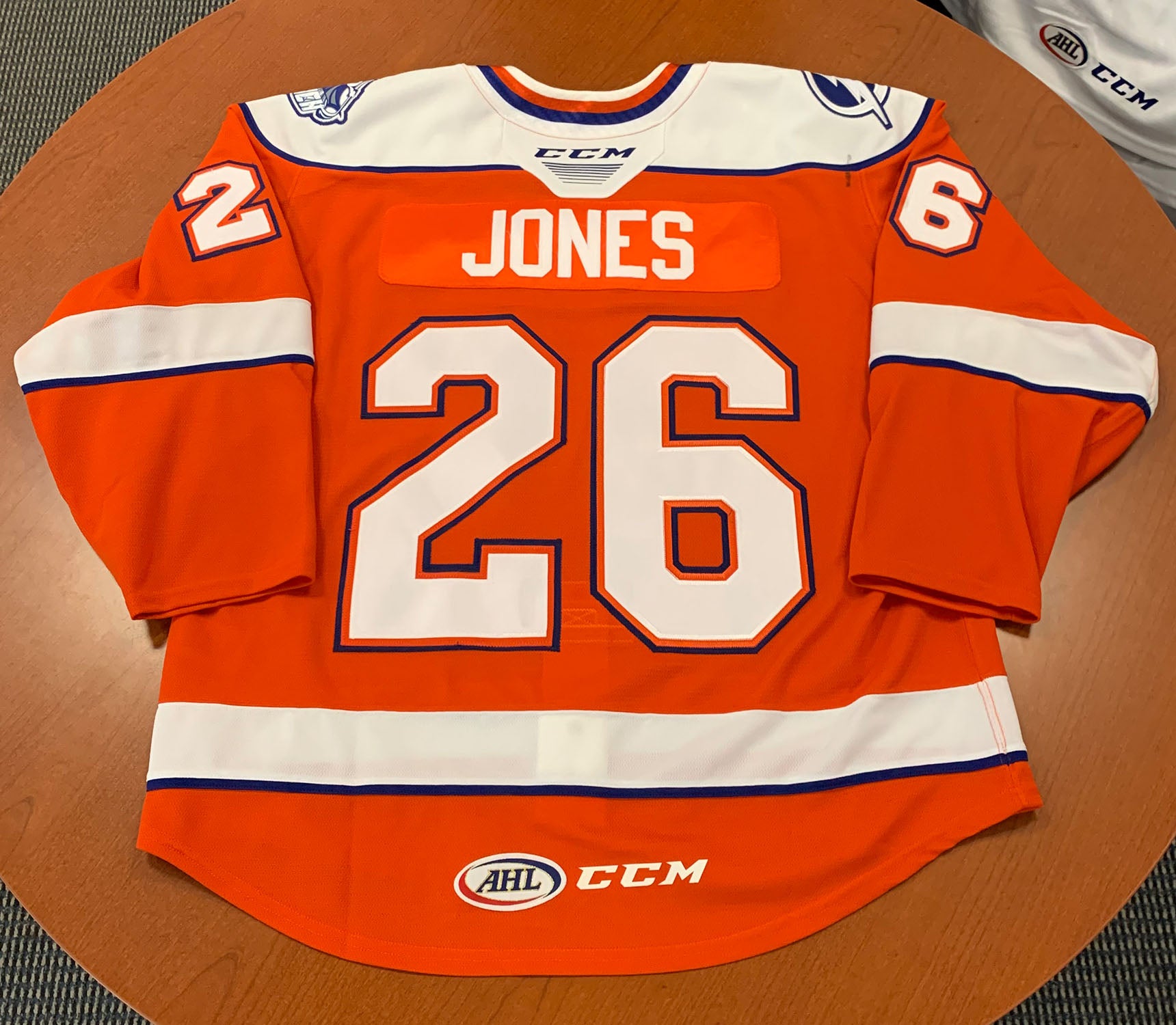 20 Ryan Jones Hockey Fights Cancer Jersey – Syracuse Crunch