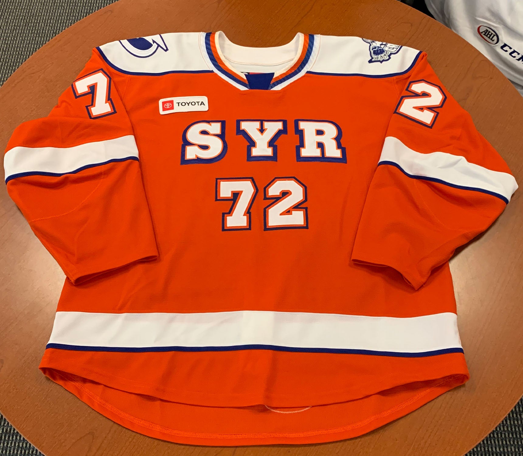 72 Declan Carlile Orange Jersey - 2021-22 – Syracuse Crunch