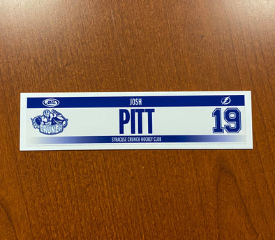 #19 Josh Pitt Home Nameplate - 2017-18