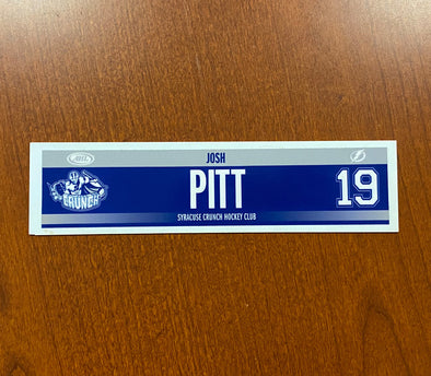 #19 Josh Pitt Road Nameplate - 2017-18