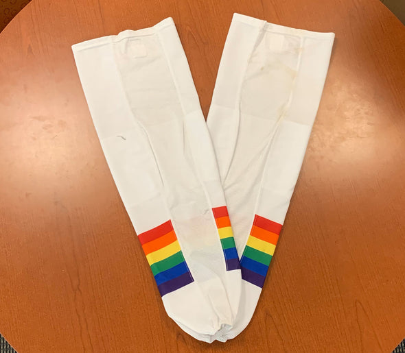 Pride Night Game-Used Socks - April 23, 2022