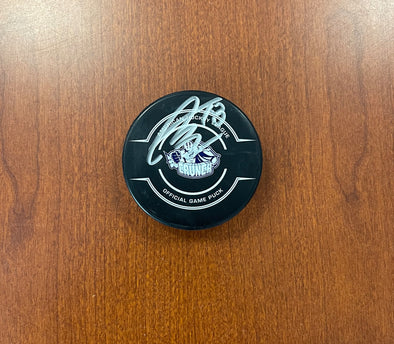 #18 Taylor Raddysh Autographed Game Puck