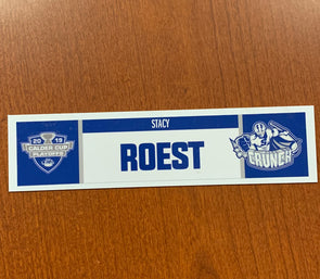 General Manager Stacy Roest Home Nameplate Calder Cup Playoffs - 2019