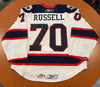 #70 Kris Russell White Jersey - 2008-09