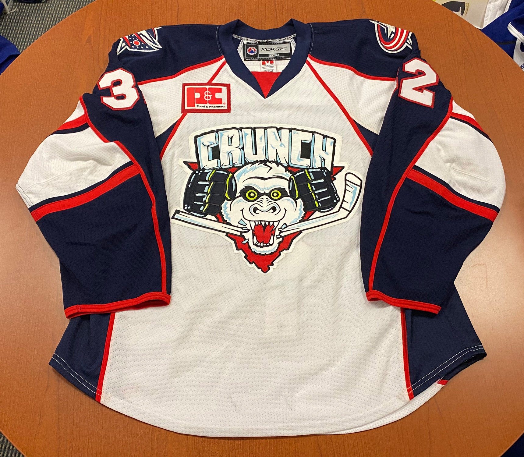 32 Kevin Schmidt White Jersey - 2008-09 – Syracuse Crunch Official