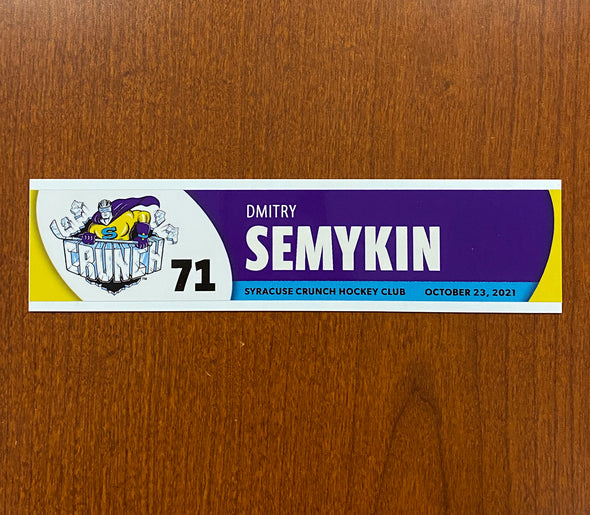#71 Dmitry Semykin Opening Night Nameplate - October 23, 2021