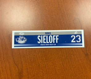 #23 Patrick Sieloff Road Nameplate - 2019-20