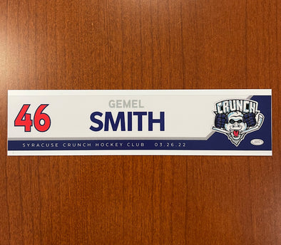 #46 Gemel Smith Reverse Retro Nameplate - March 23 & 26, 2022