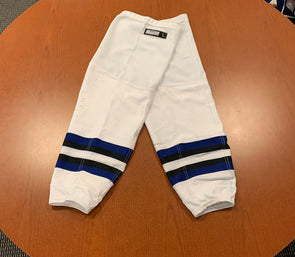 White Game-Used Socks - CCM - Tampa Bay Era - Cut Resistant