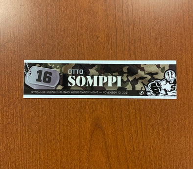 #16 Otto Somppi Military Appreciation Nameplate - November 10, 2021