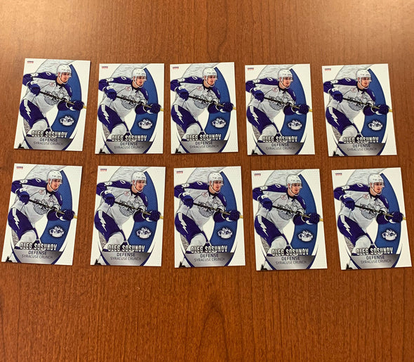 #76 Oleg Sosunov 10-Card Trading Card Lot - 2018-19