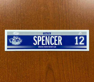 #12 Matthew Spencer Road Nameplate - 2015-16