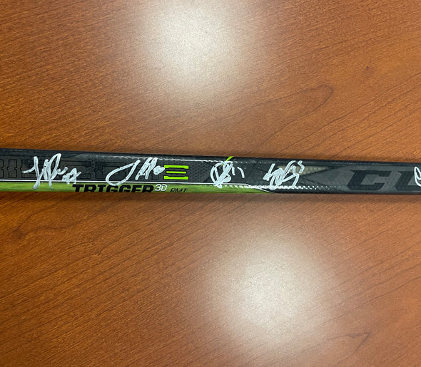 Team-Signed Game-Used #23 Matthew Spencer Stick