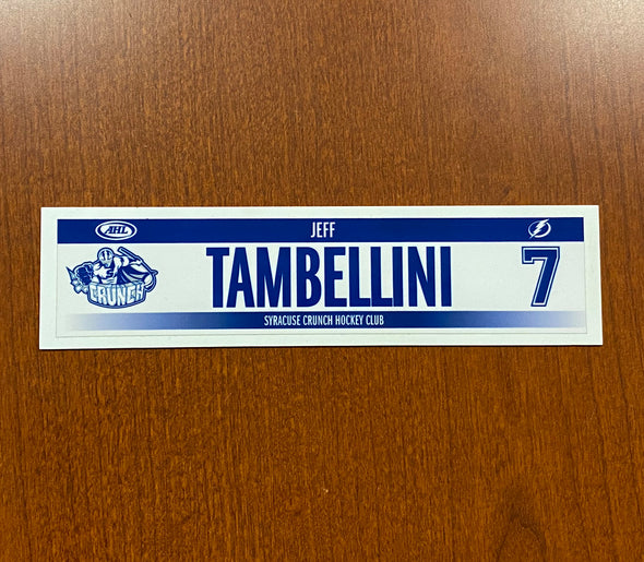 #7 Jeff Tambellini Home Nameplate - 2015-16