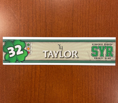#32 Ty Taylor St. Patrick's Day Nameplate - March 16, 2022