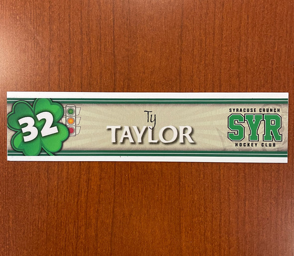#32 Ty Taylor St. Patrick's Day Nameplate - March 16, 2022
