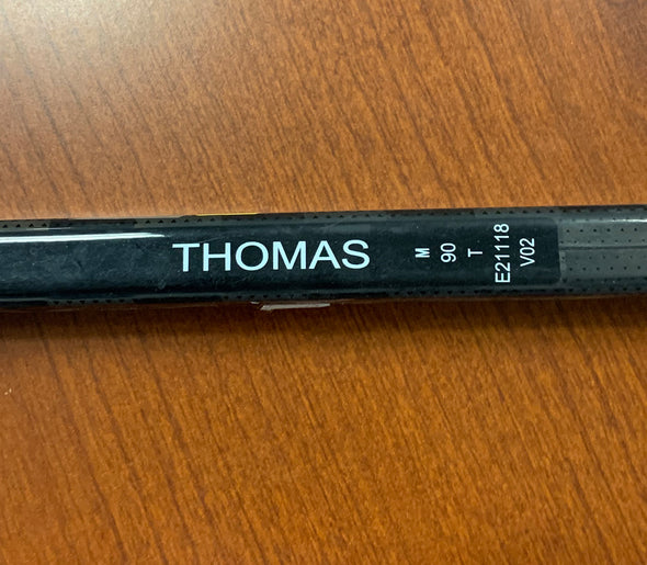 #26 Ben Thomas Autographed Game-Used Stick - 2019-20